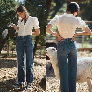 Reformation Alyssa High Rise Wide Leg Jean Size 27